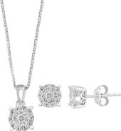 EFFY Diamond Pendant Necklace & Stud Earrings Set