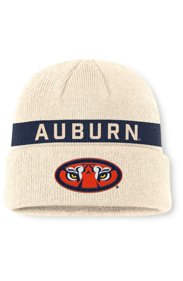 Nike Men's Nike Natural Auburn Tigers Peak Primetime Utility Cuffed Knit Hat, Main, color, Natural
