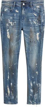 RtA Clayton Ripped Stretch Denim Skinny Jeans