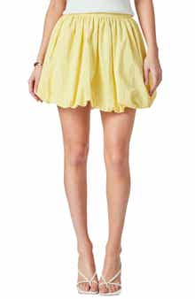 High Waist Bubble Miniskirt