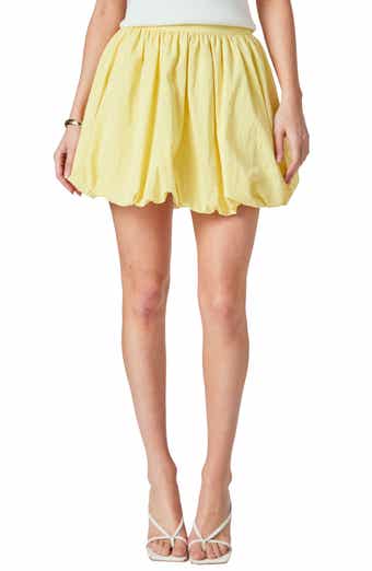 High Waist Bubble Miniskirt