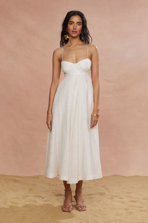 Amur Jill Midi Dress In White