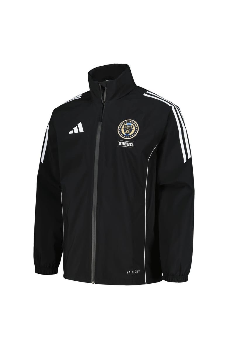 adidas Men's adidas Black Philadelphia Union Tiro 24 Full-Zip Hoodie Rain Jacket, Alternate, color, 