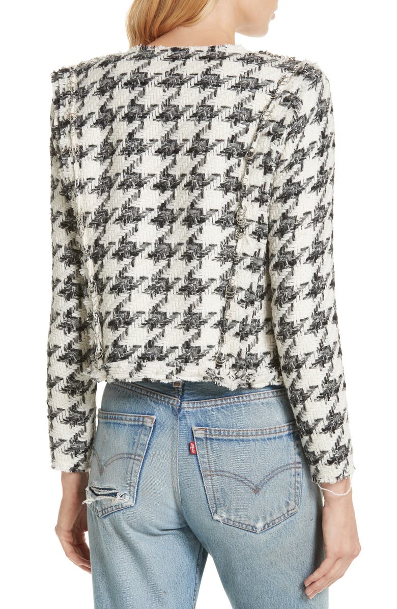 IRO Houndstooth Tweed Jacket, Alternate, color,