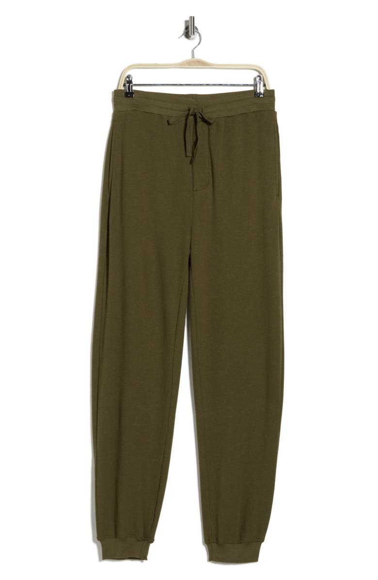NORDSTROM RACK Waffle Lounge Pants, Alternate, color, Olive Dark