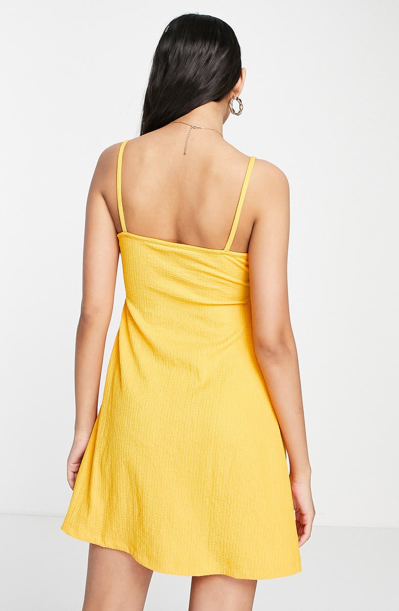 Topshop Ruffle Textured Sundress, Alternate, color,