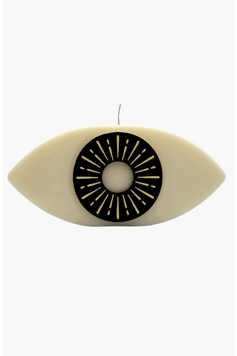 Eyes Without A Face Candle, Main, color, White / Black With Lines