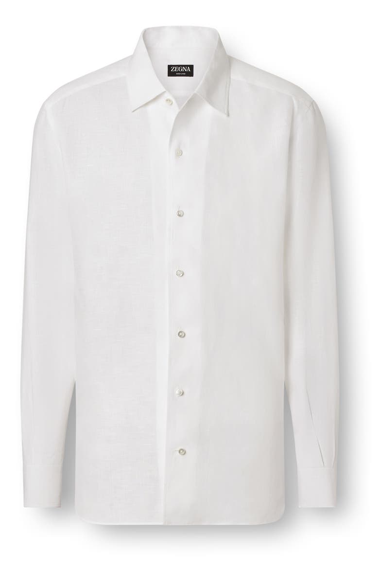 Oasi Lino Shirt, Alternate, color, WHITE