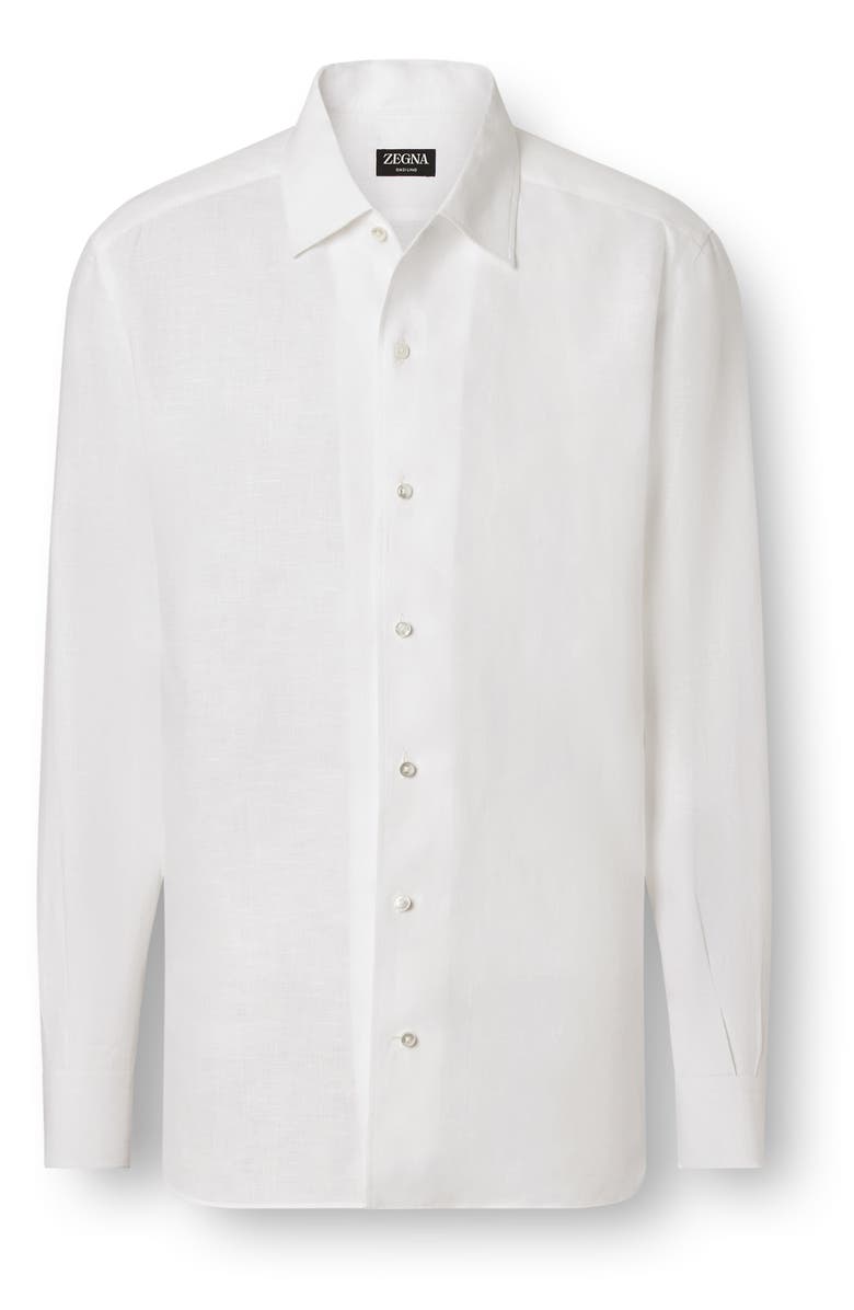 ZEGNA Oasi Lino Shirt, Alternate, color, White