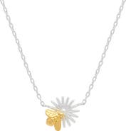 Estella Bartlett Flower & Bee Charm Necklace