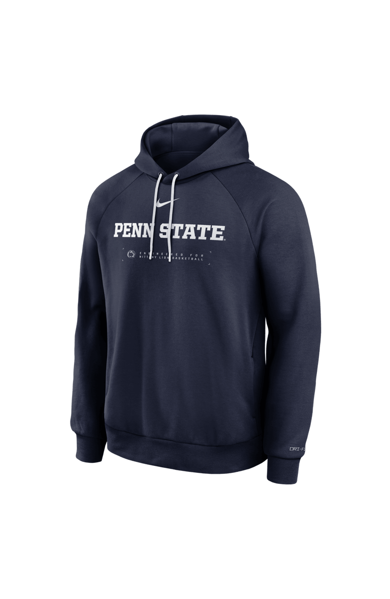 Nike Men's Nike Navy Penn State Nittany Lions 2025 Courtside Basketball Practice Raglan Dri-FIT Hoodie, Alternate, color, Navy