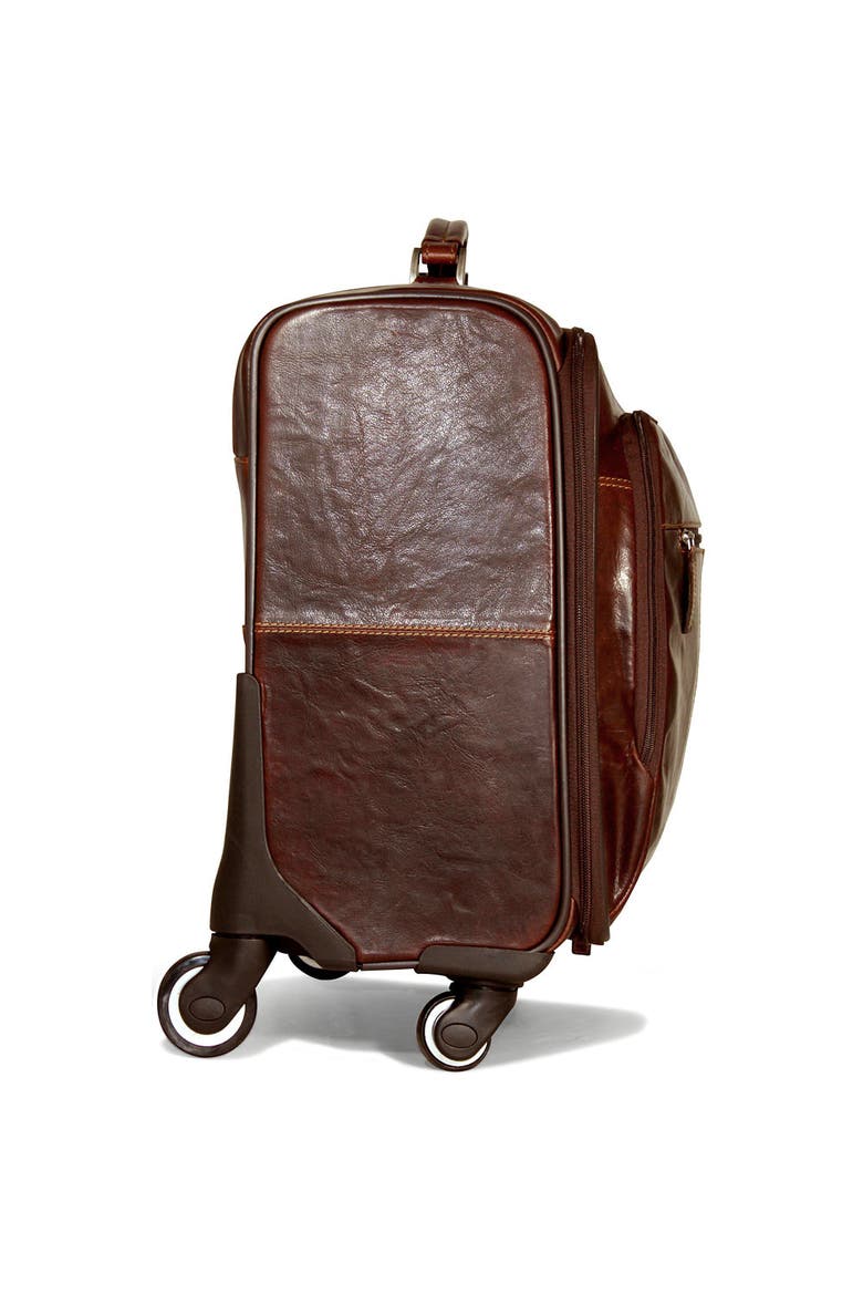 18" Wheeled Carry-on Bag, Alternate, color, Brown