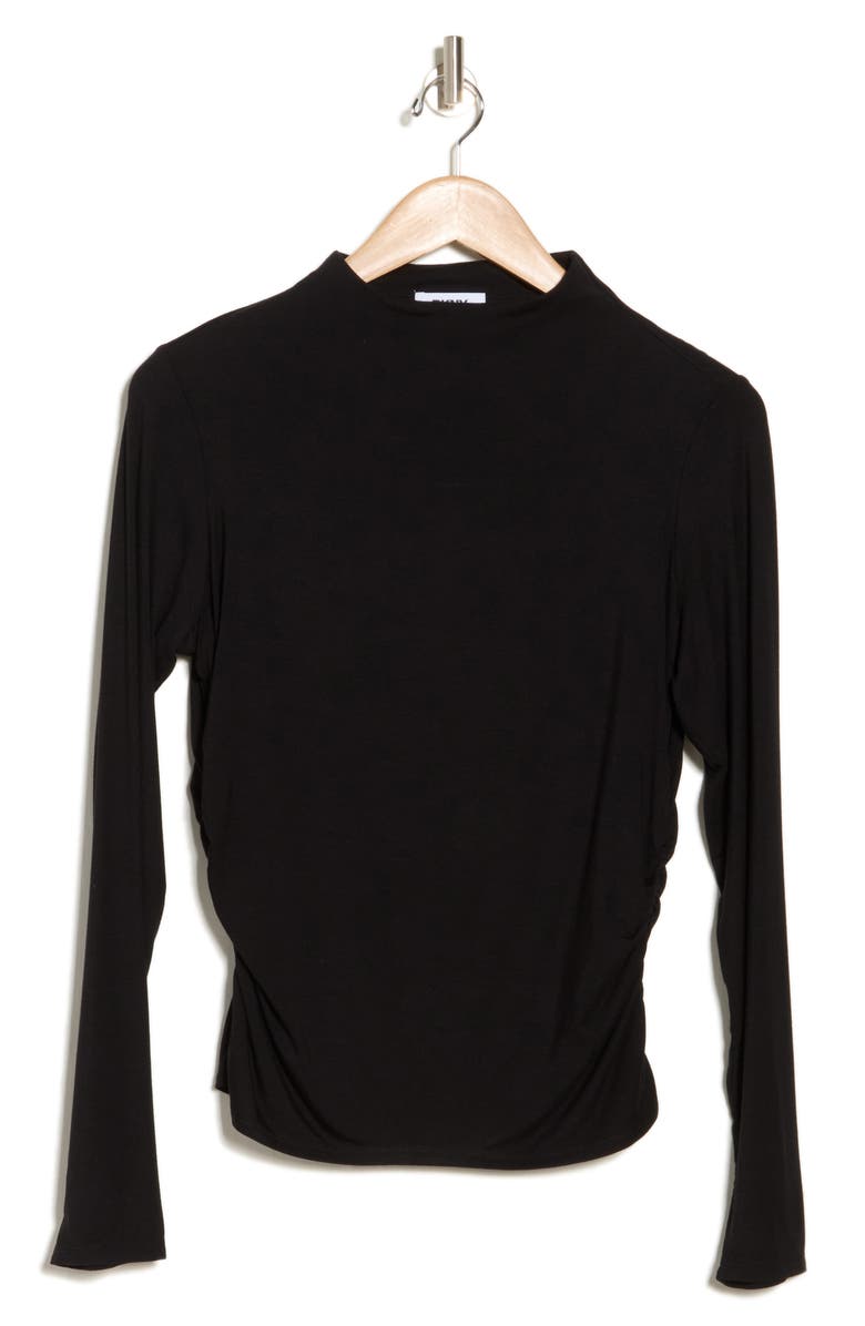 DKNY Long Sleeve Mock Neck Top, Alternate, color, 