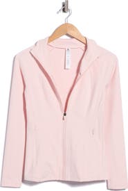 90 DEGREE BY REFLEX Brisa Interlock Flared Full Zip Sweatshirt