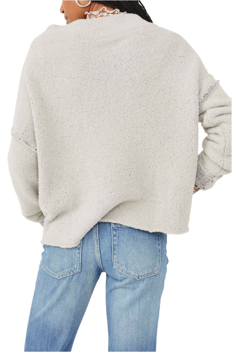 San Vincent Funnel Neck Sweater, Alternate, color, SILVER SAPPHIRE