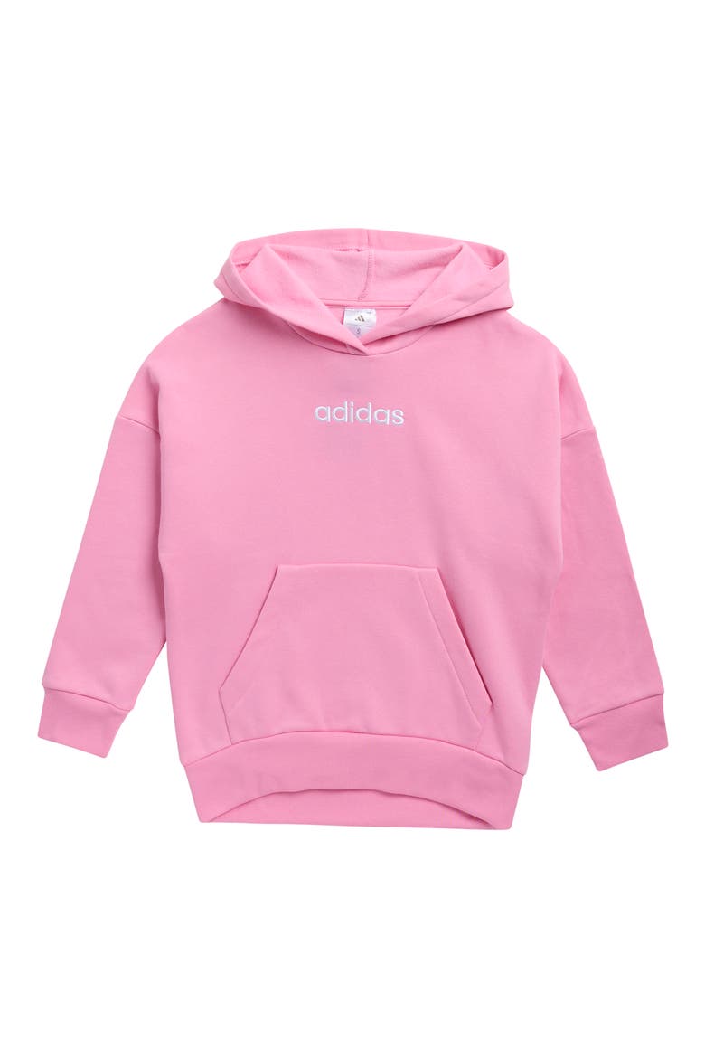 Kids' Embroidered Logo Hoodie, Main, color, TROPIC BLOOM
