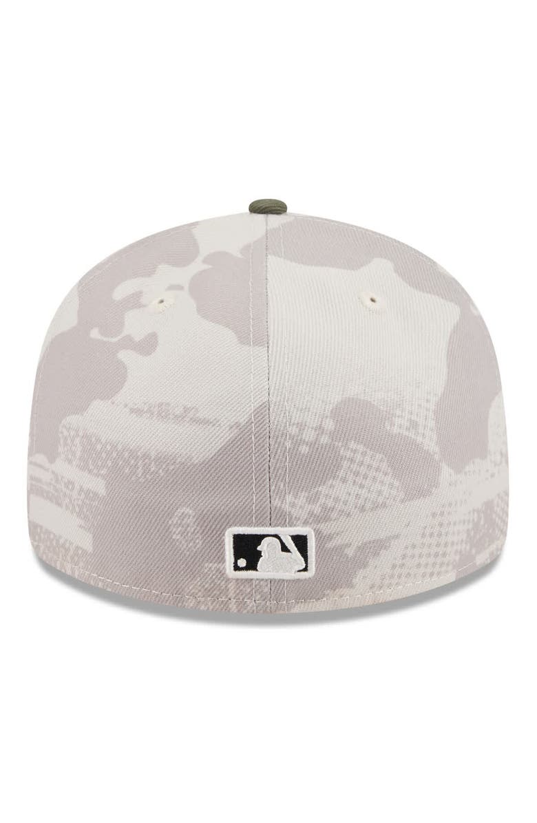 New Era Men's New Era Light Beige/Olive Seattle Mariners 2025 Armed Forces Day Low Profile 59FIFTY Fitted Hat, Alternate, color, Light Beige