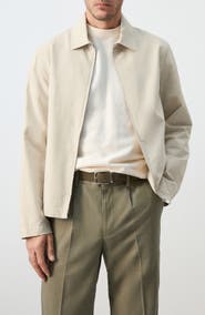 MANGO Cotton Blend Jacket