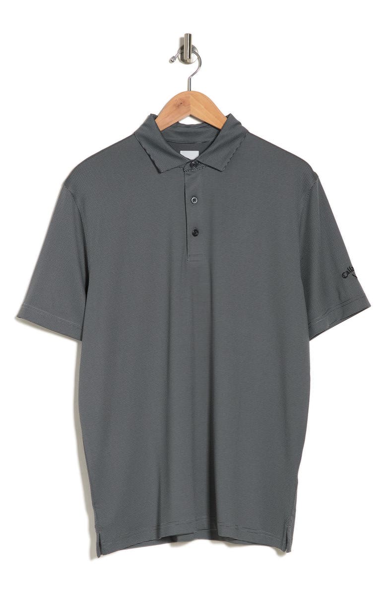 Callaway Golf<sup>®</sup> Fine Line Stripe Polo, Alternate, color, Caviar