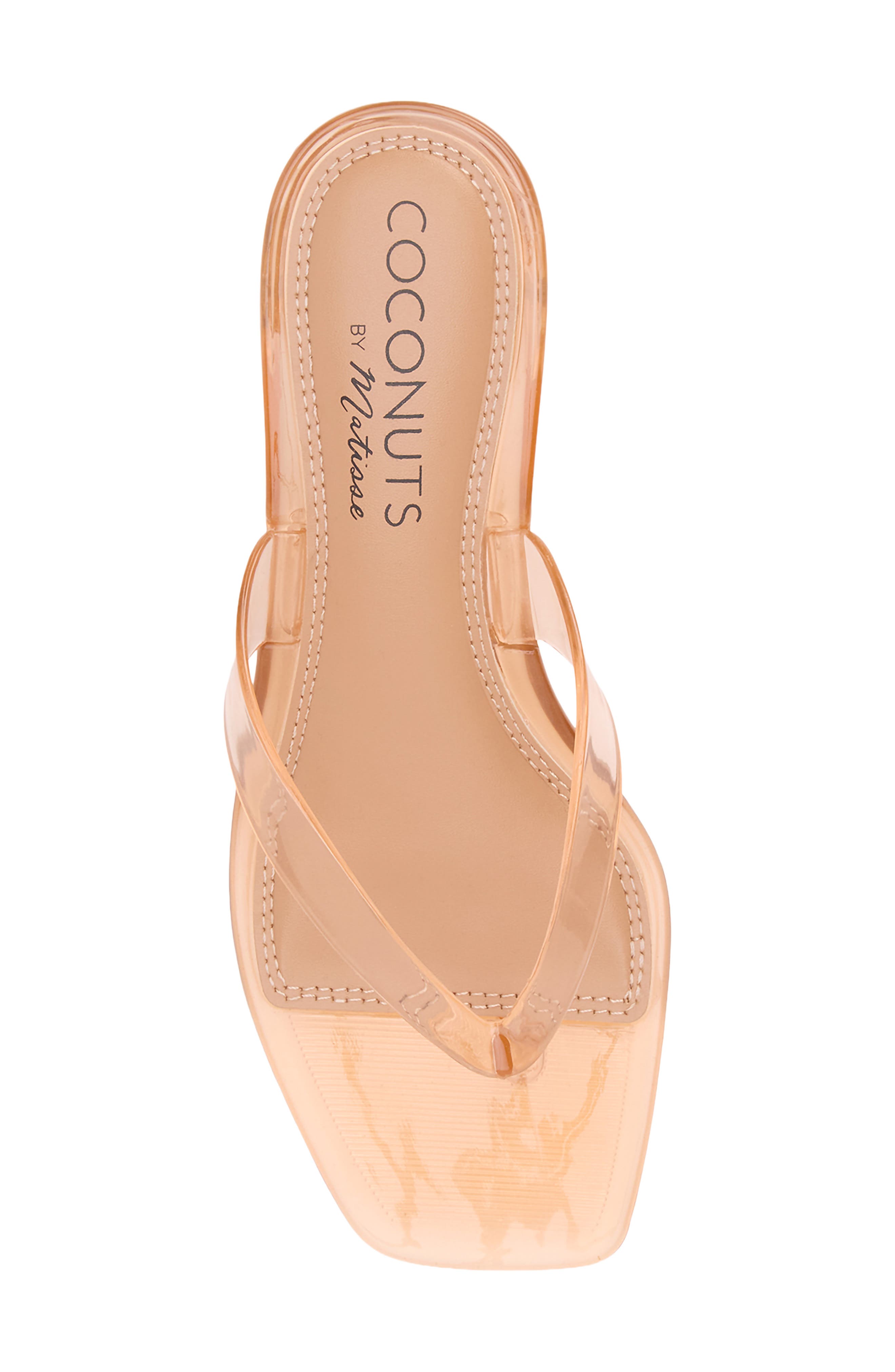 Margo Kitten Heel Flip Flop, Alternate, color, NATURAL