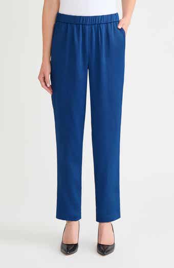 Nora Crêpe de Chine Straight Leg Pants