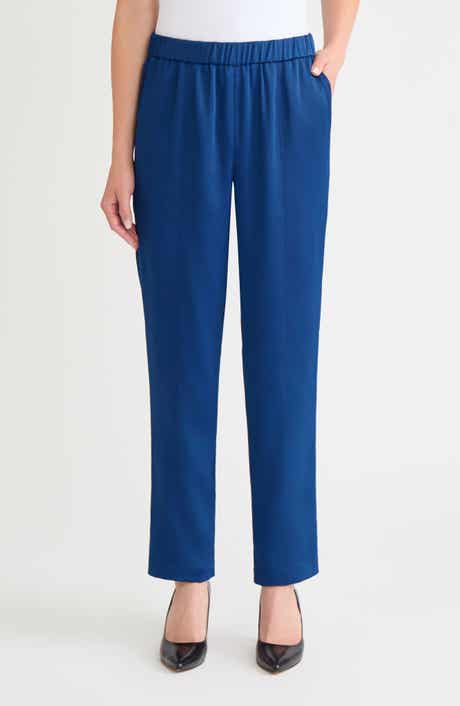 Nora Crêpe de Chine Straight Leg Pants