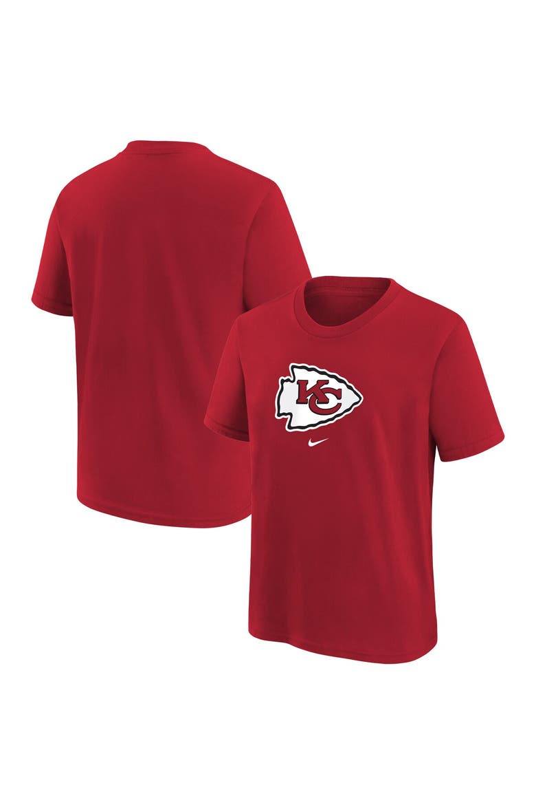 Preschool Nike Red Kansas City Chiefs Team Wordmark T-Shirt, Main, color, Red