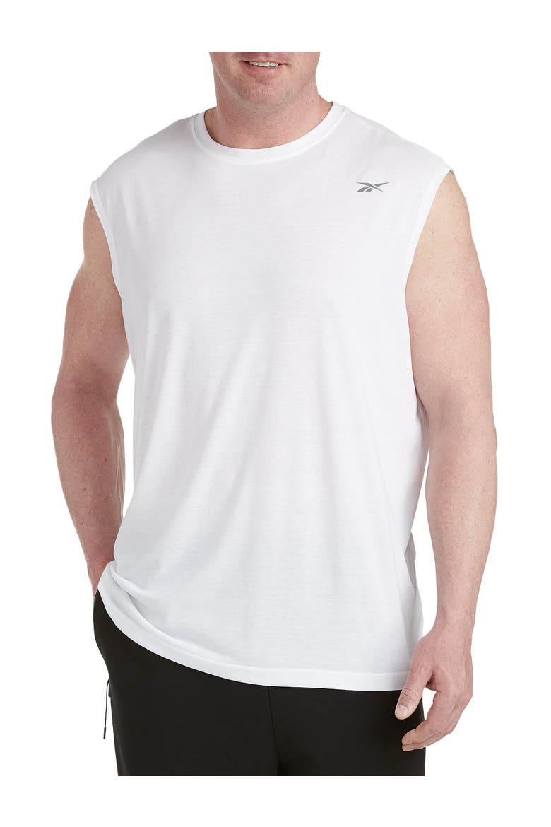 Performance Jersey Tech Muscle Tee, Main, color, WHITE