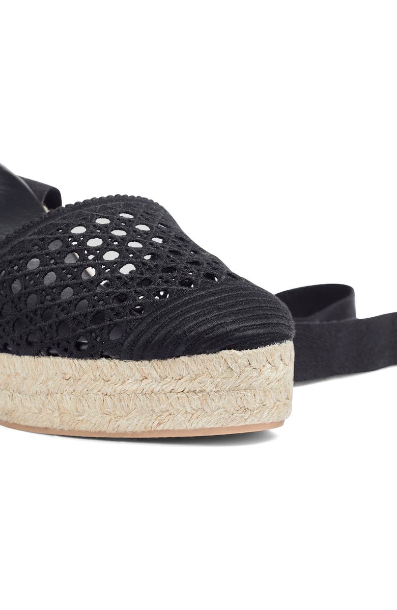 LK Bennett Magnolia Ankle Wrap Wedge Sandal, Alternate, color,