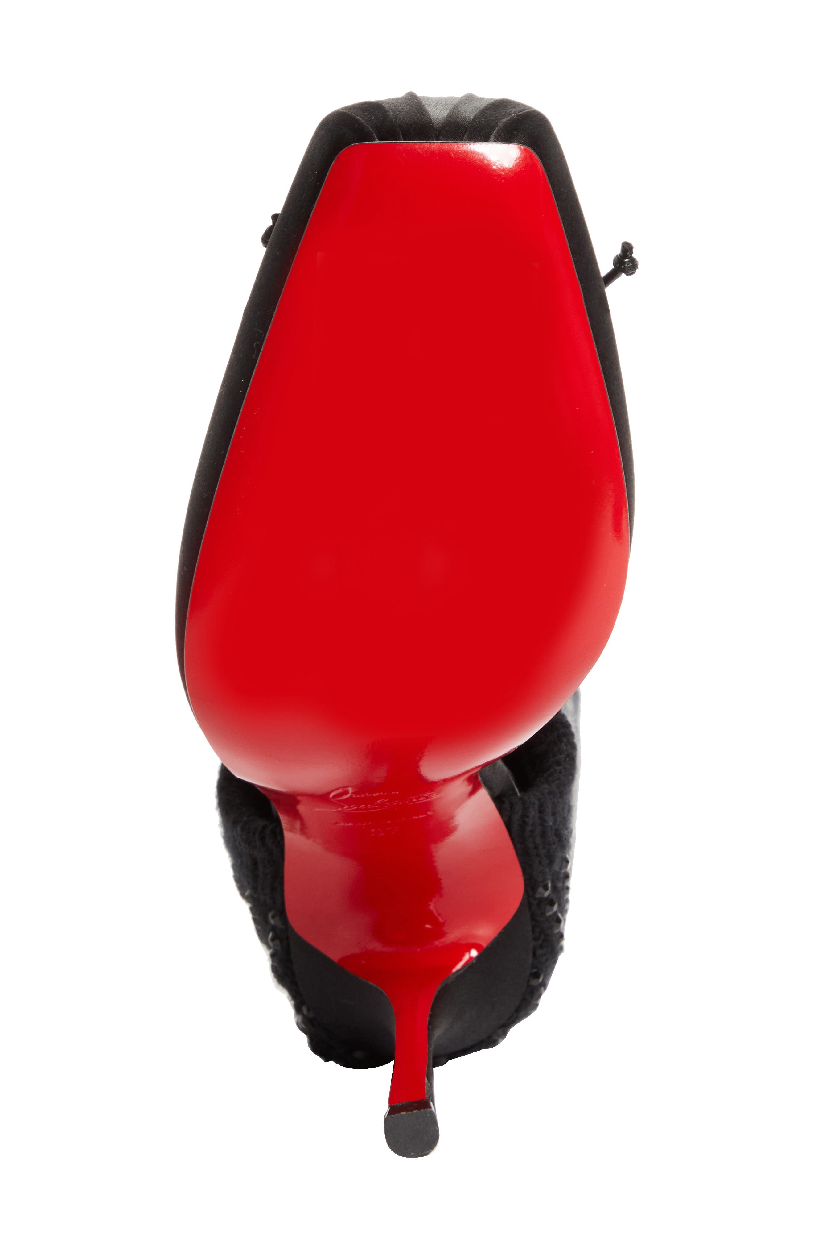 Christian Louboutin Cassia Annmac Leg Warmer Hybrid Pump, Alternate, color, Black/ Black