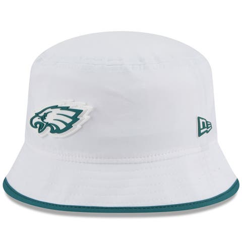 Men's New Era  White Philadelphia Eagles 2025 NFL Training Camp Stretch Bucket Hat
