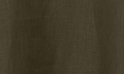 Mm Douglas Twist Back Sleeveless Linen Maxi Dress In Dark Green