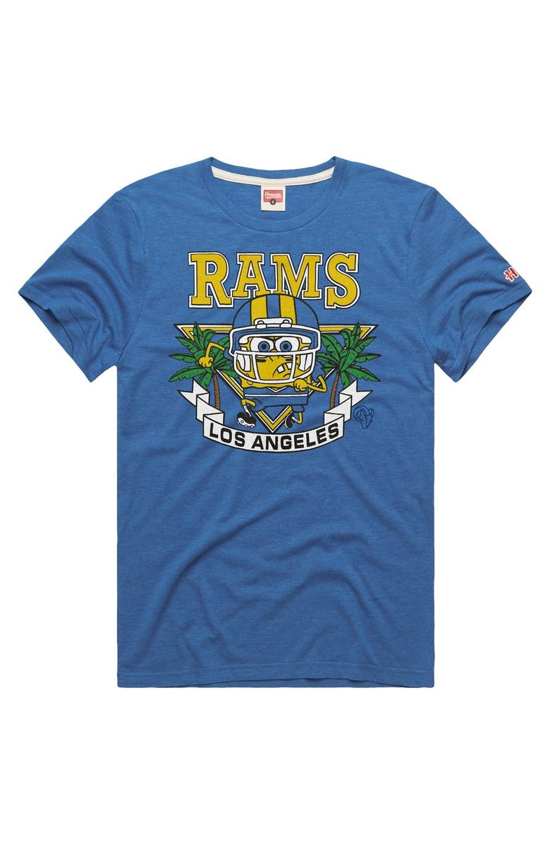 Homage Men's Homage x SpongeBob Royal Los Angeles Rams T-Shirt, Main, color, 