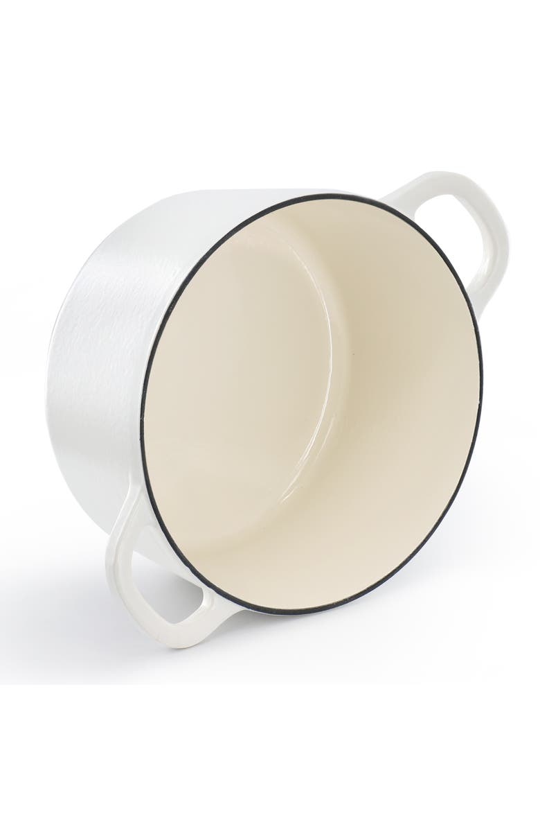 Crockpot 6 Quart Enameled Cast Iron Dutch Oven, Alternate, color, White