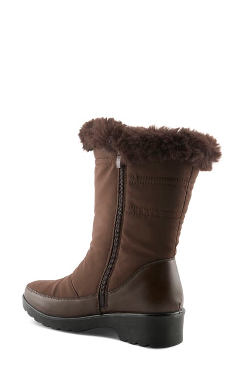 Flexus By Spring Step Tacey Waterproof Winter Boot In Brown