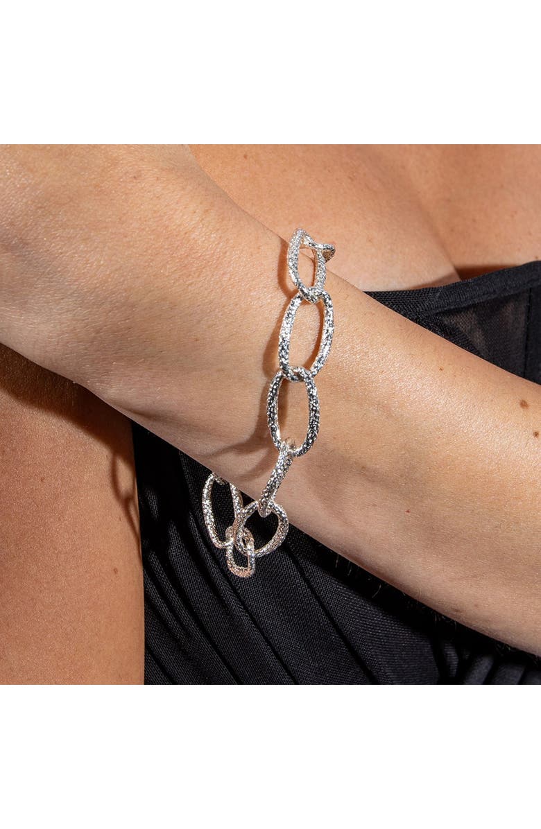 Lucy Quartermaine Hula Linked Bracelet, Alternate, color, Sterling Silver