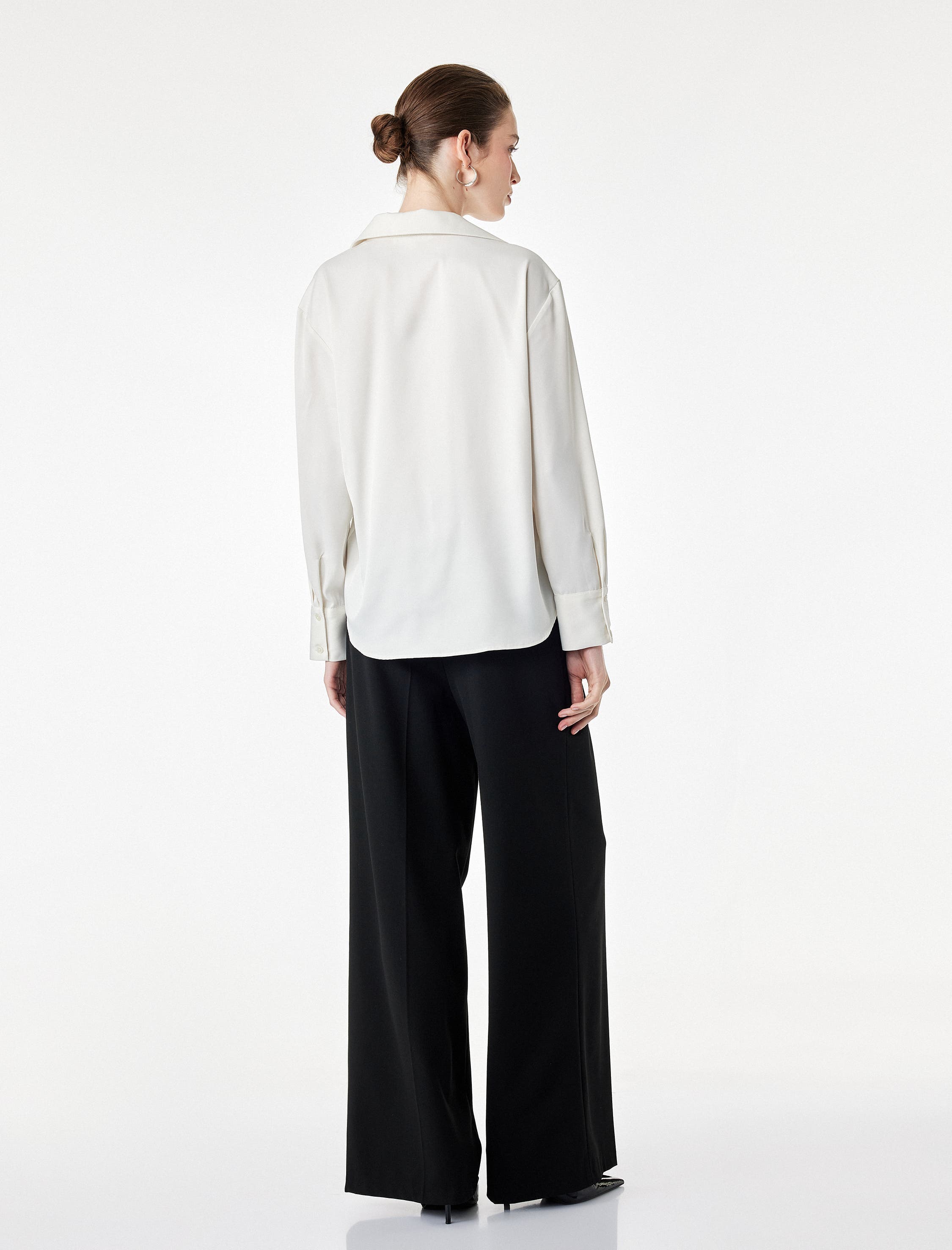 Koton Satin Shirt (Women) | Nordstrom
