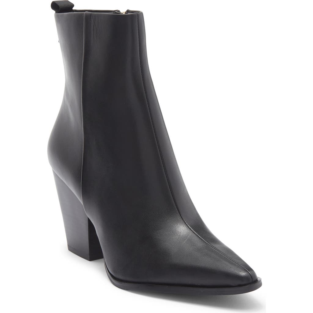 Karl Lagerfeld Paris Kortini Pointed Toe Bootie In Black