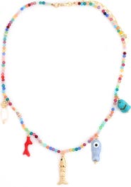 Panacea Fish Charm Necklace