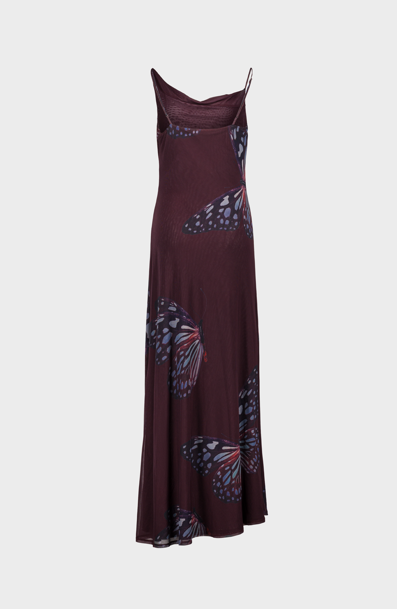 SAEMDI Butterfly Mesh Dress, Alternate, color, Butterfly Print