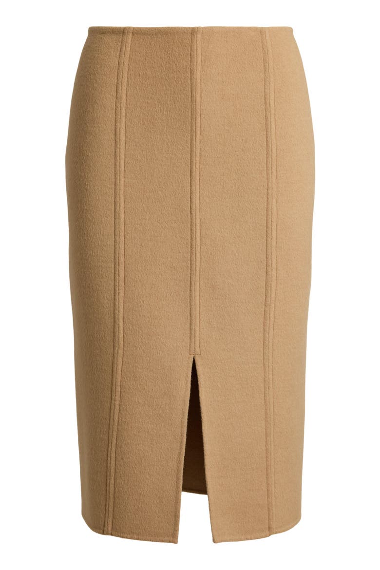 Midi Pencil Skirt, Alternate, color, CAMEL BEIGE
