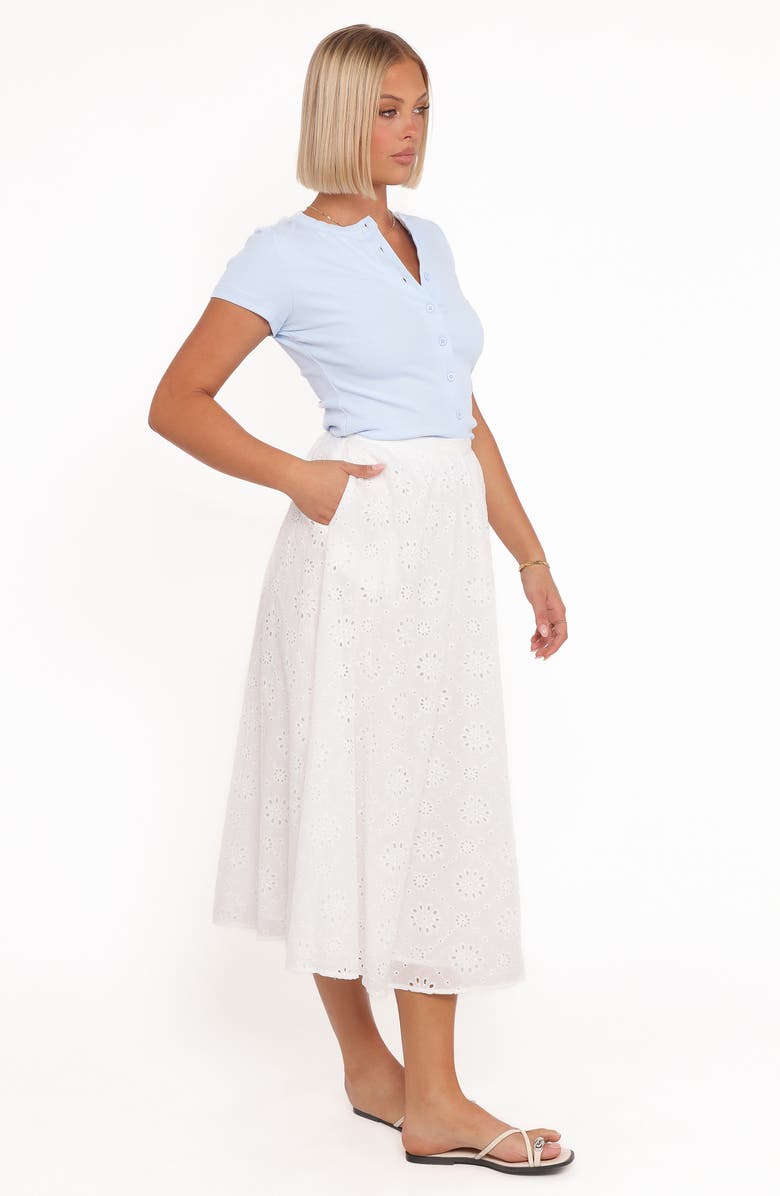Petal & Pup Sinead Tiered Cotton Eyelet Maxi Skirt, Alternate, color, 