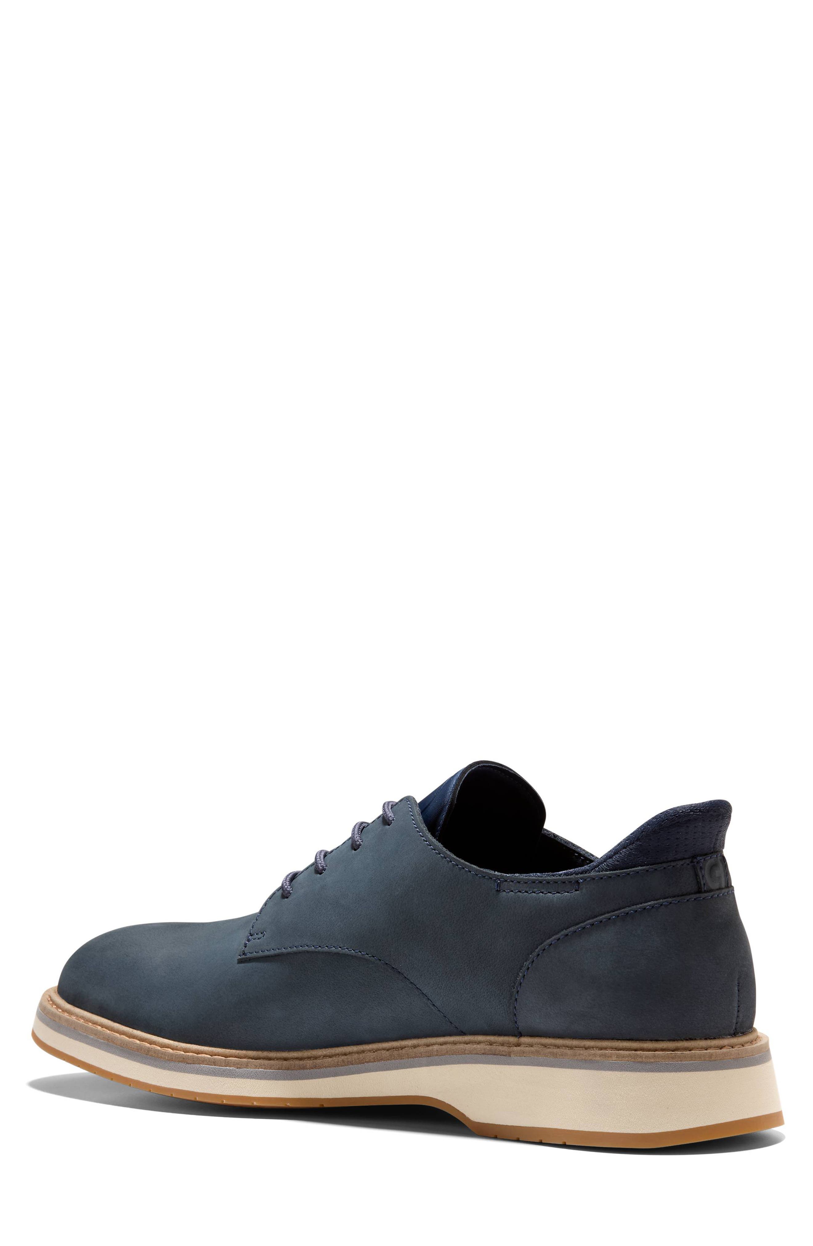 Cole Haan Mansfield Grand Plain Toe Derby, Alternate, color, Navy Blazer Nubuck/British Tan