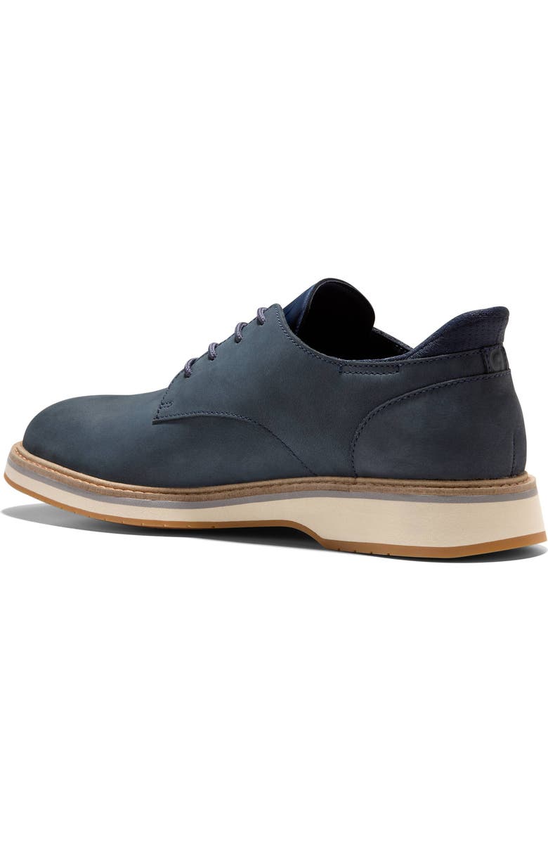 Cole Haan Mansfield Grand Plain Toe Derby, Alternate, color, Navy Blazer Nubuck/British Tan