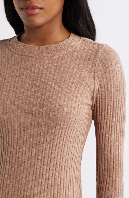 BILLABONG BILLABONG HEAD TURNER RIB LONG SLEEVE MINIDRESS