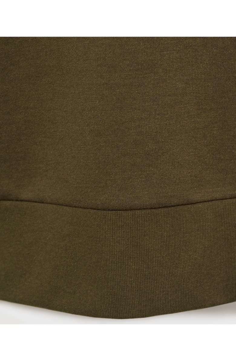 MANGO Regular Fit Fleece Hoodie, Alternate, color, Olive Green