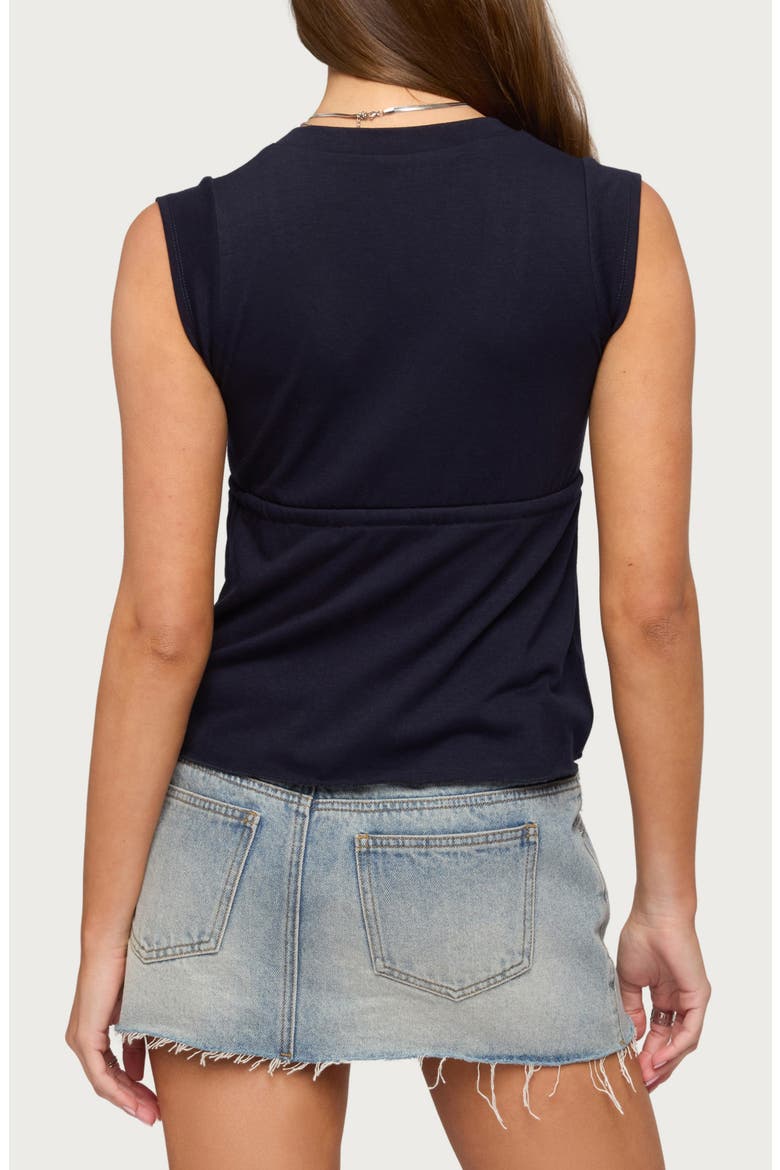 Rusanna Babydoll Tank, Alternate, color, NAVY
