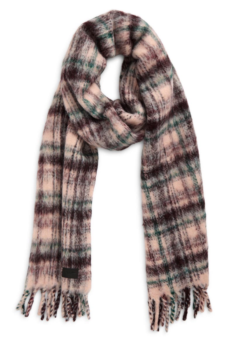 Tyler Plaid Scarf, Main, color, MORELLO PLAID