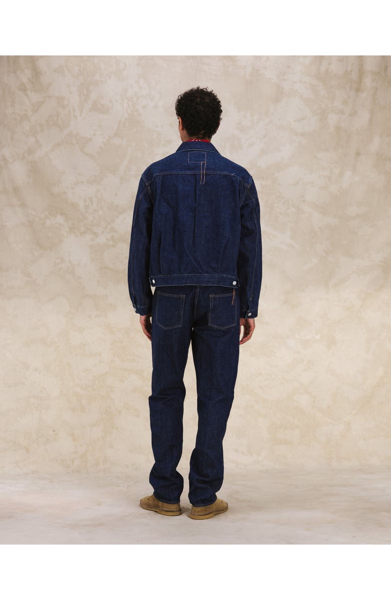 Fortela Cisco Japan Indigo Rinse Denim Jacket, Alternate, color, Blue