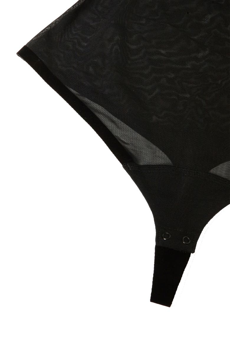 Wolford Tulle Forming Underbust Shaper Thong Bodysuit, Alternate, color,